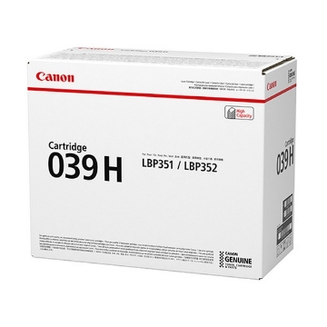Picture of Canon 0288C001 (Canon 039H) OEM High Yield Black Toner Cartridge