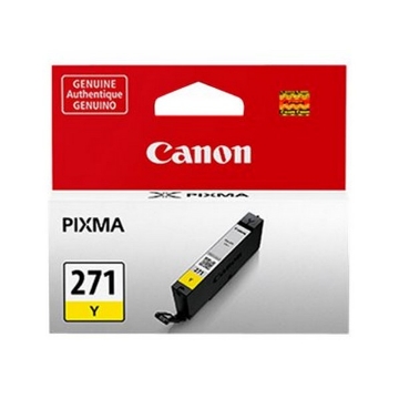 Picture of Canon 0393C001 (CLI-271Y) OEM Yellow Inkjet Cartridge