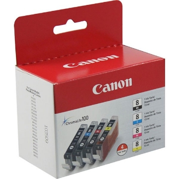 Show details for Canon 0620B010 (CLI-8) OEM 4 Colors Ink Tank Picture of Canon 0620B010 (CLI-8) OEM 4 Colors Ink Tank