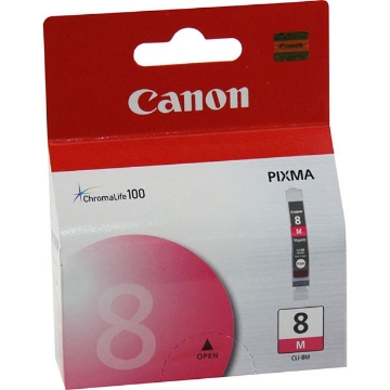 Show details for Canon 0622B002 (CLI-8M) OEM Magenta Inkjet Cartridge Picture of Canon 0622B002 (CLI-8M) OEM Magenta Inkjet Cartridge