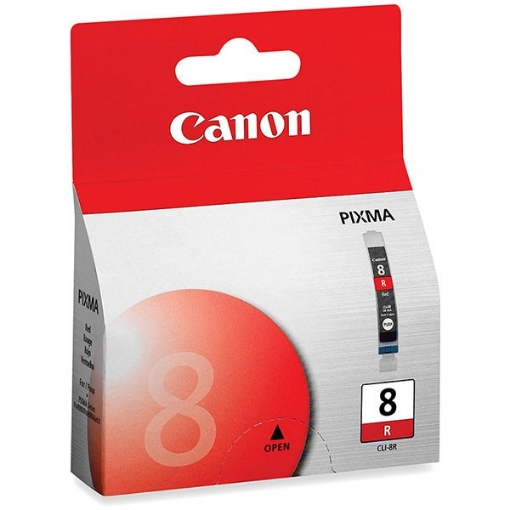 Picture of Canon 0626B002 (CLI-8R) OEM Red Inkjet Cartridge