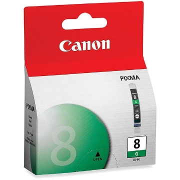 Show details for Canon 0627B002 (CLI-8G) OEM Green Inkjet Cartridge Picture of Canon 0627B002 (CLI-8G) OEM Green Inkjet Cartridge