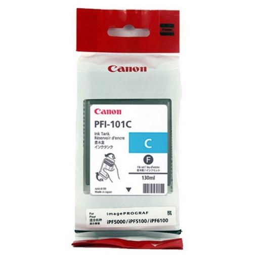 Picture of Canon 0884B001AA (PFI-101C) OEM Cyan Inkjet Cartridge