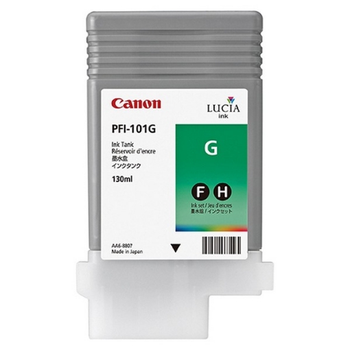 Picture of Canon 0890B001AA (PFI-101G) OEM Green Inkjet Cartridge