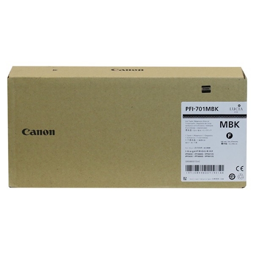 Picture of Canon 0899B001 (PFI-701MBk) OEM Matte Black Inkjet Cartridge