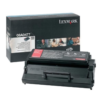 Show details for Lexmark 08A0477 OEM Black Toner Cartridge Picture of Lexmark 08A0477 OEM Black Toner Cartridge