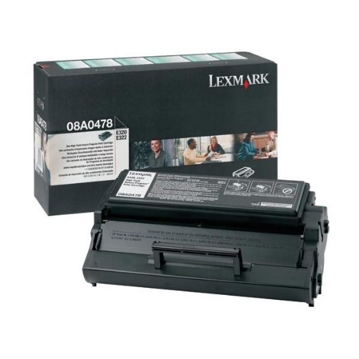 Picture of Lexmark 08A0478 OEM Black Toner Cartridge