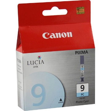Show details for Canon 1038B002 (PGI-9PC) OEM Photo Cyan Inkjet Cartridge Picture of Canon 1038B002 (PGI-9PC) OEM Photo Cyan Inkjet Cartridge