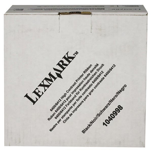 Picture of Lexmark 1040998 OEM Black High-Contrast Ribbon (6 pk)