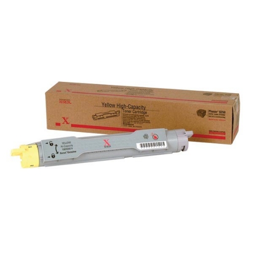 Picture of Xerox 106R00674 (106R674) OEM Yellow Toner Cartridge