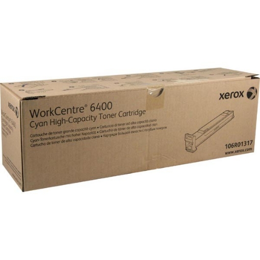 Picture of Xerox 106R01317 OEM Cyan Toner Cartridge