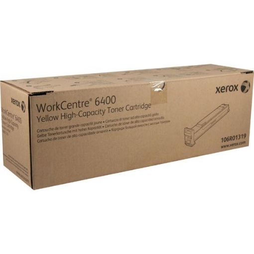 Picture of Xerox 106R01319 OEM Yellow Toner Cartridge