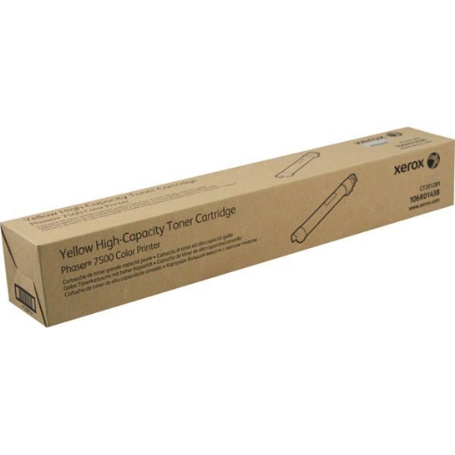 Picture of Xerox 106R01438 OEM Yellow Toner Cartridge