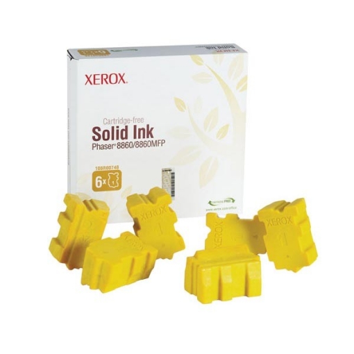 Picture of Xerox 108R00748 OEM Yellow Solid Ink Sticks