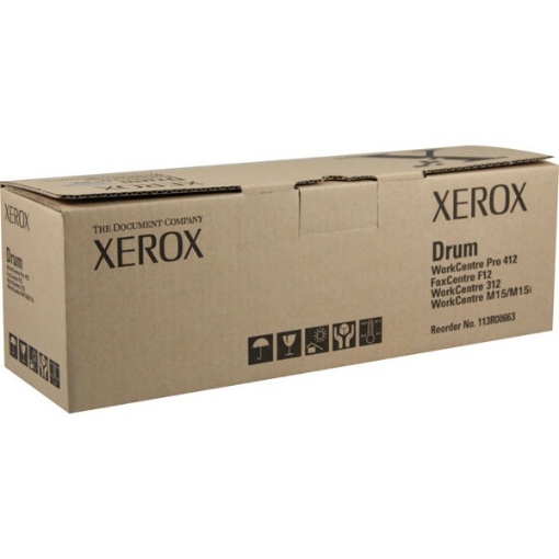 Picture of Xerox 113R00663 (113R663) OEM Black Drum Cartridge