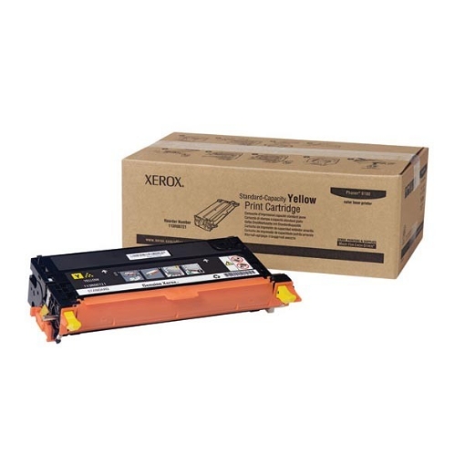 Picture of Xerox 113R00721 (113R721) OEM Yellow Laser Toner Cartridge