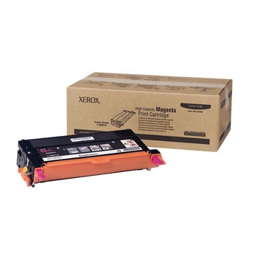 Picture of Xerox 113R00724 (113R724) OEM Magenta Toner Cartridge