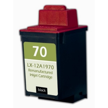 Show details for Remanufactured 12A1970 (Lexmark #70) Lexmark Black Inkjet Cartridge Picture of Remanufactured 12A1970 (Lexmark #70) Lexmark Black Inkjet Cartridge