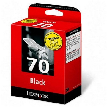 Show details for Lexmark 12A1970 (Lexmark #70) OEM Black Inkjet Cartridge Picture of Lexmark 12A1970 (Lexmark #70) OEM Black Inkjet Cartridge
