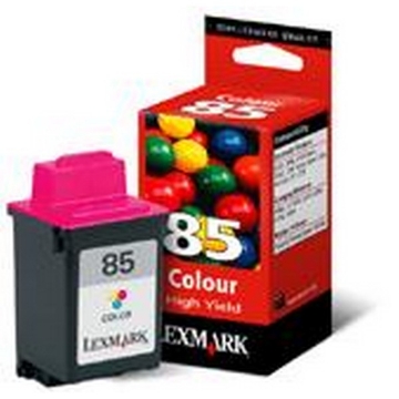 Show details for Lexmark 12A1985 (Lexmark #85) OEM Color Inkjet Cartridge Picture of Lexmark 12A1985 (Lexmark #85) OEM Color Inkjet Cartridge