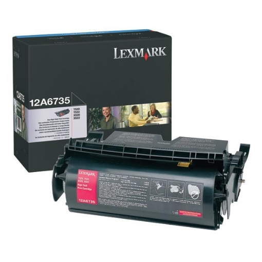 Picture of Lexmark 12A6735 OEM Black Toner Cartridge