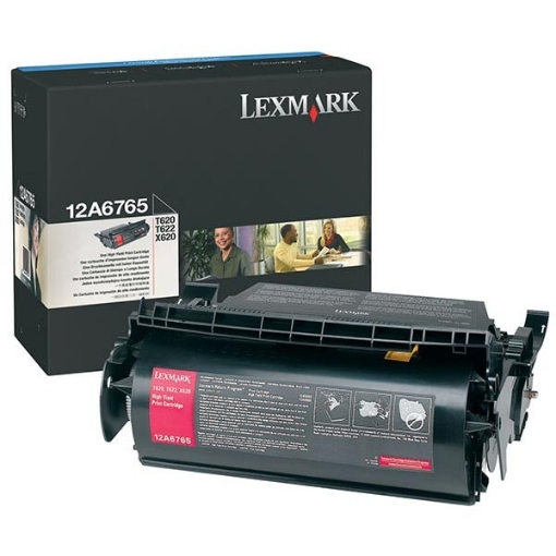 Picture of Lexmark 12A6765 OEM Black Toner Cartridge