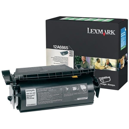 Picture of Lexmark 12A6865 OEM Black Toner Cartridge