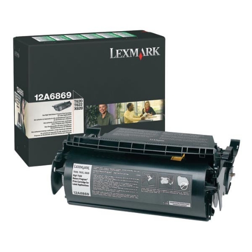 Picture of Lexmark 12A6869 OEM Black Toner Cartridge