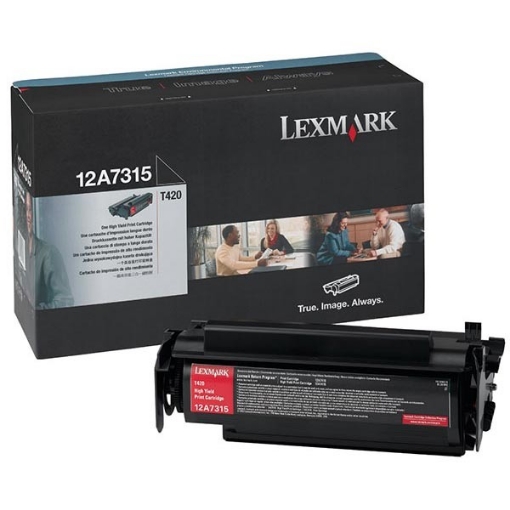 Picture of Lexmark 12A7315 OEM Black Toner Cartridge