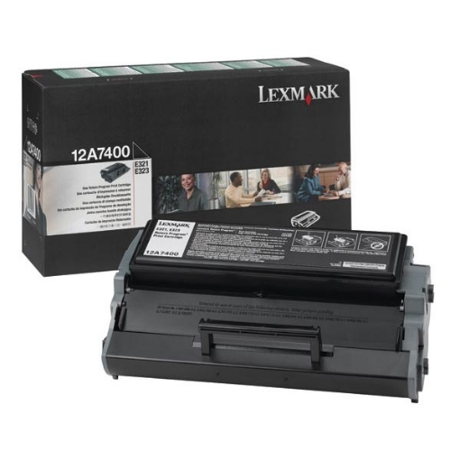 Picture of Lexmark 12A7400 OEM Black Print Cartridge