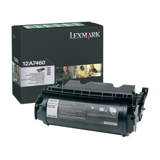 Picture of Lexmark 12A7460 OEM Black Toner Cartridge