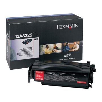 Show details for Lexmark 12A8325 OEM Black Toner Cartridge Picture of Lexmark 12A8325 OEM Black Toner Cartridge