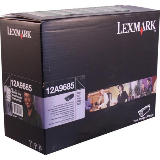 Picture of Lexmark 12A9685 OEM High Yield Black Toner