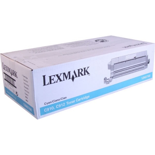 Picture of Lexmark 12N0768 OEM Cyan Toner Cartridge