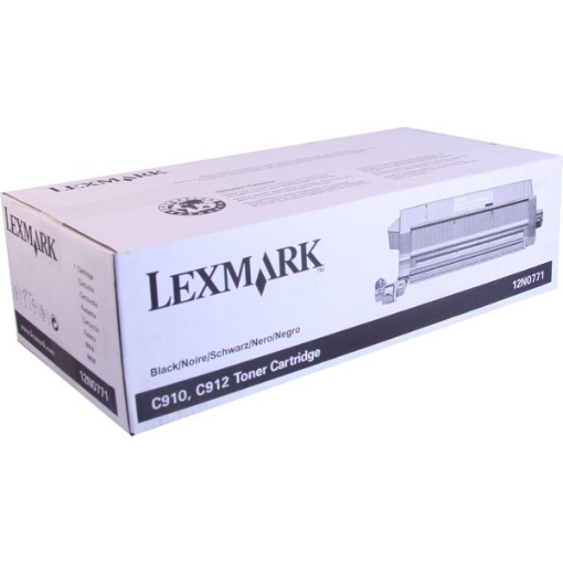 Picture of Lexmark 12N0771 OEM Black Toner Cartridge