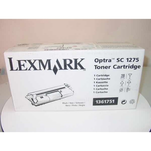 Picture of Lexmark 1361751 OEM Black Toner Cartridge