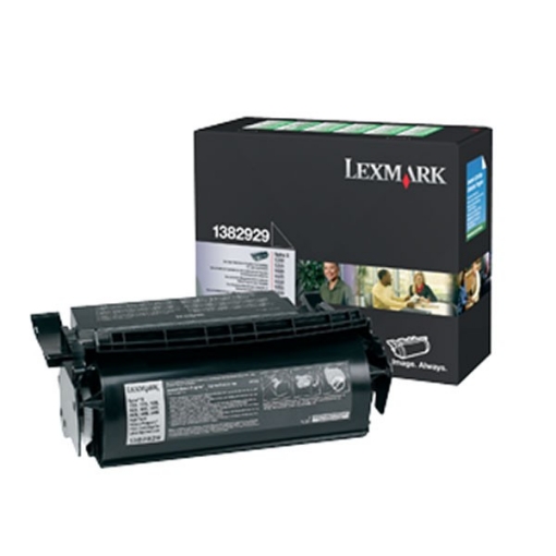 Picture of Lexmark 1382929 OEM Black Toner Cartridge