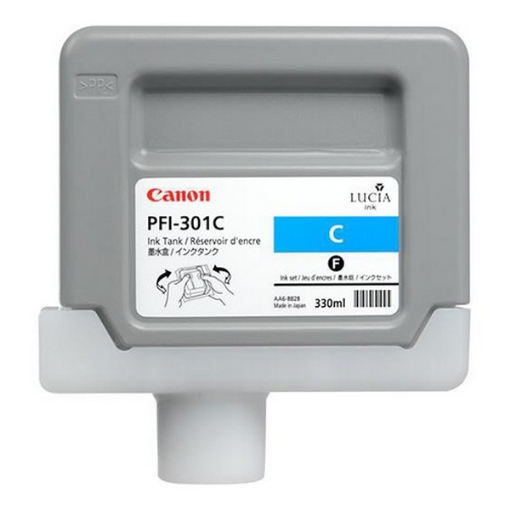 Picture of Canon 1487B001 (PFI-301C) OEM Cyan Inkjet Cartridge