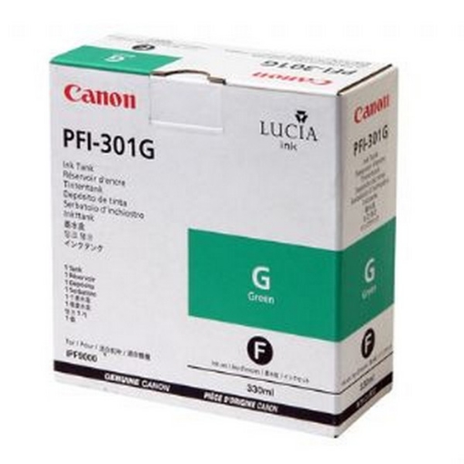 Picture of Canon 1493B001 (PFI-301G) OEM Green Inkjet Cartridge