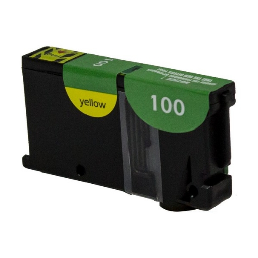 Picture of Remanufactured 14N1056 (Lexmark #100XL) Yellow Inkjet Cartridge (200 Yield)