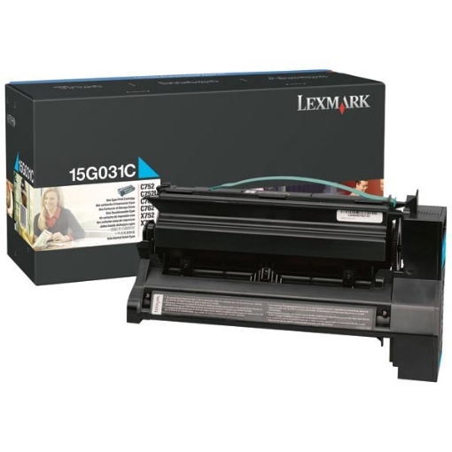 Picture of Lexmark 15G031C OEM Cyan Print Cartridge