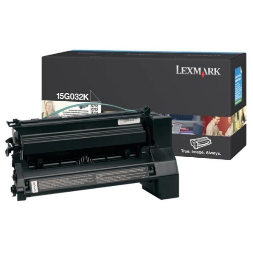 Picture of Lexmark 15G032K OEM Black Print Cartridge