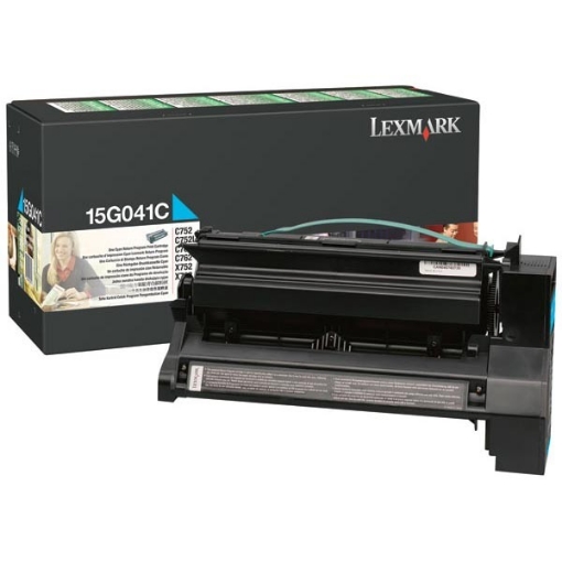 Picture of Lexmark 15G041C OEM Cyan Print Cartridge