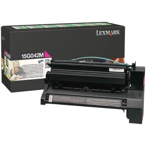 Picture of Lexmark 15G042M OEM Magenta Toner Cartridge