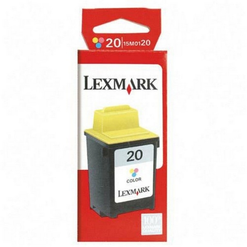 Picture of Lexmark 15M0120 (Lexmark #20) OEM Tri-Color Inkjet Cartridge