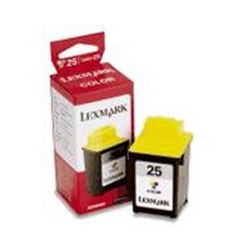 Show details for Lexmark 15M0125 (Lexmark #25) OEM Tri-Color Inkjet Cartridge Picture of Lexmark 15M0125 (Lexmark #25) OEM Tri-Color Inkjet Cartridge