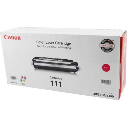 Picture of Canon 1658B001AA (CRG-111M) OEM Magenta Toner Printer Cartridge