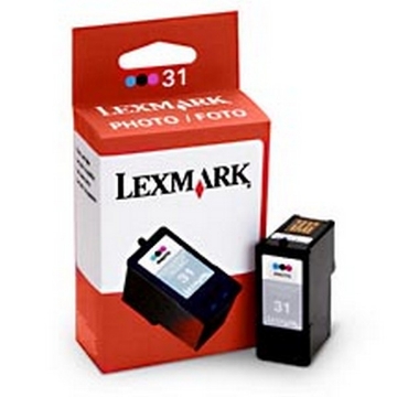 Show details for Lexmark 18C0031 (Lexmark #31) OEM Photo Color Inkjet Cartridge Picture of Lexmark 18C0031 (Lexmark #31) OEM Photo Color Inkjet Cartridge