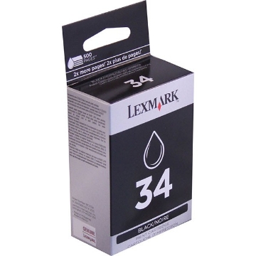 Show details for Lexmark 18C0034 (Lexmark #34) OEM Black Inkjet Cartridge Picture of Lexmark 18C0034 (Lexmark #34) OEM Black Inkjet Cartridge