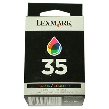 Show details for Lexmark 18C0035 (Lexmark #35) OEM Tri-Color Inkjet Cartridge Picture of Lexmark 18C0035 (Lexmark #35) OEM Tri-Color Inkjet Cartridge